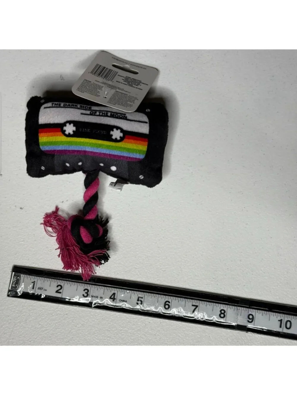 Pink Floyd Dark Side of the Moon Dog Toy Rope Squeaky Plush